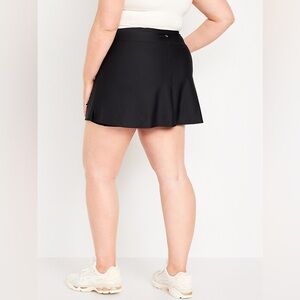 Old Navy (XXL) Black Powersoft Extra High Rise Go Dry Workout Tennis Skort Skirt
